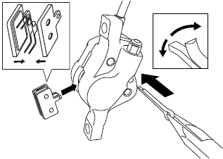Fjerne bremseklossene